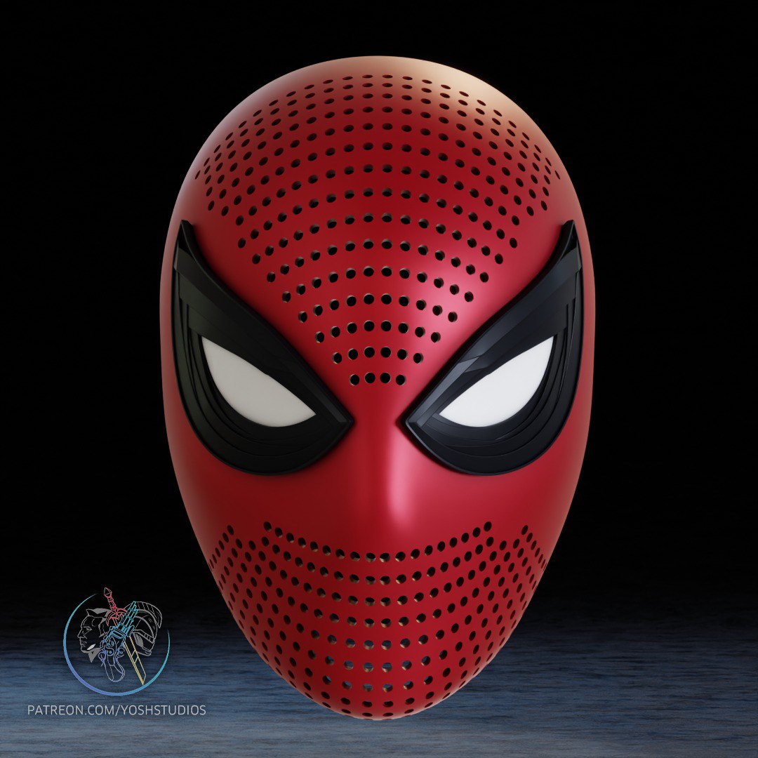 Spiderman 4 Faceshell Mask Marvel 3D STL