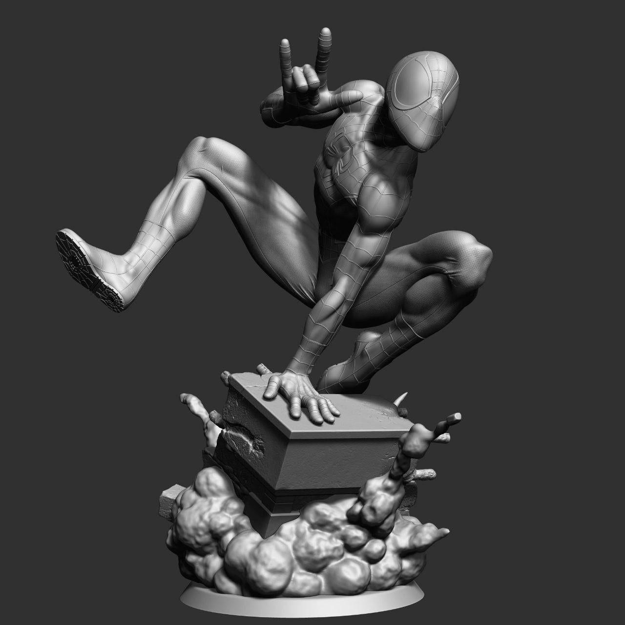 Spiderman Comic Diorama Marvel 3D STL