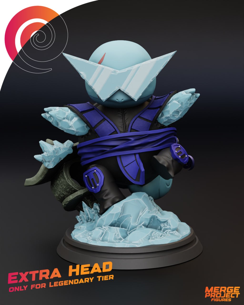 Squirtle Sub Zero Mortal Kombat Pokemon 3D STL