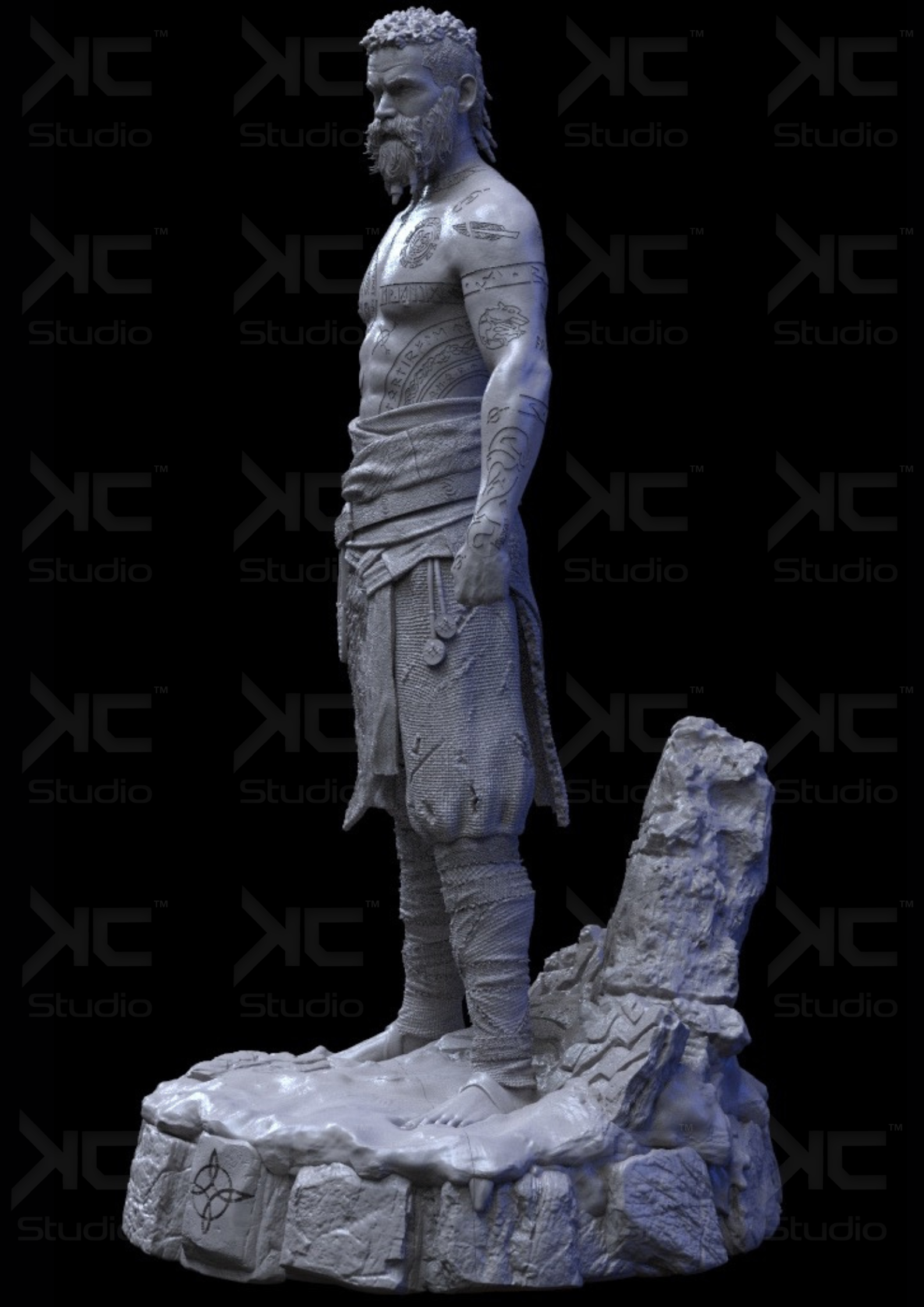 Baldur God of War 3D STL