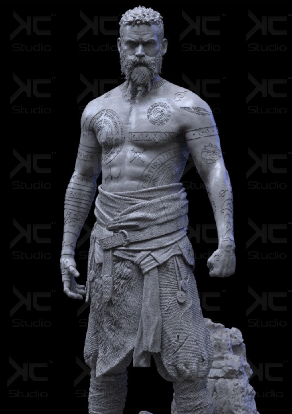 Baldur God of War 3D STL
