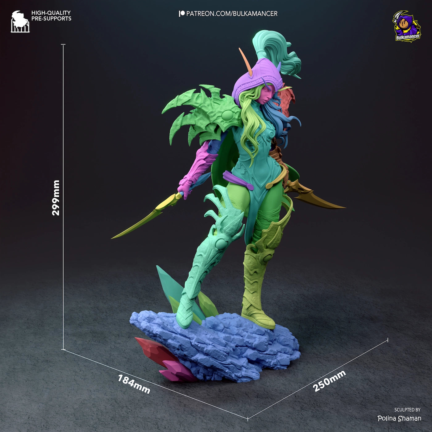 Valeera Sanguinar World of Warcraft 3D STL