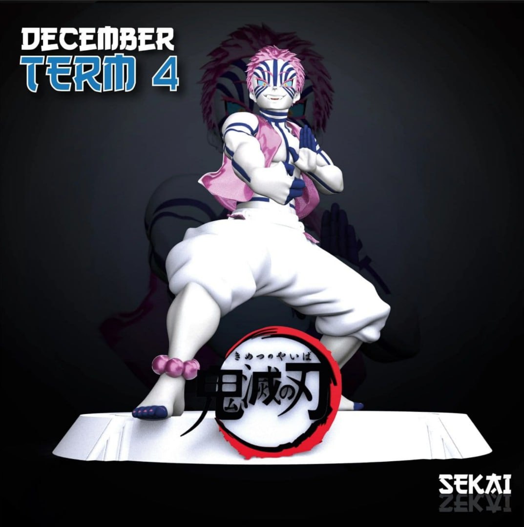 Akaza Demon Slayer 3D STL