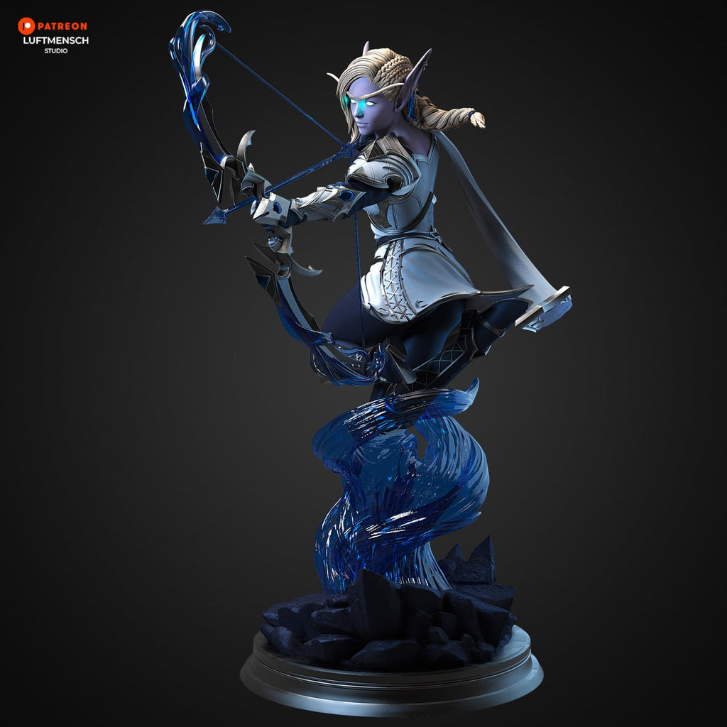 Alleria Windrunner Midgnight World of Warcraft WoW 3D STL