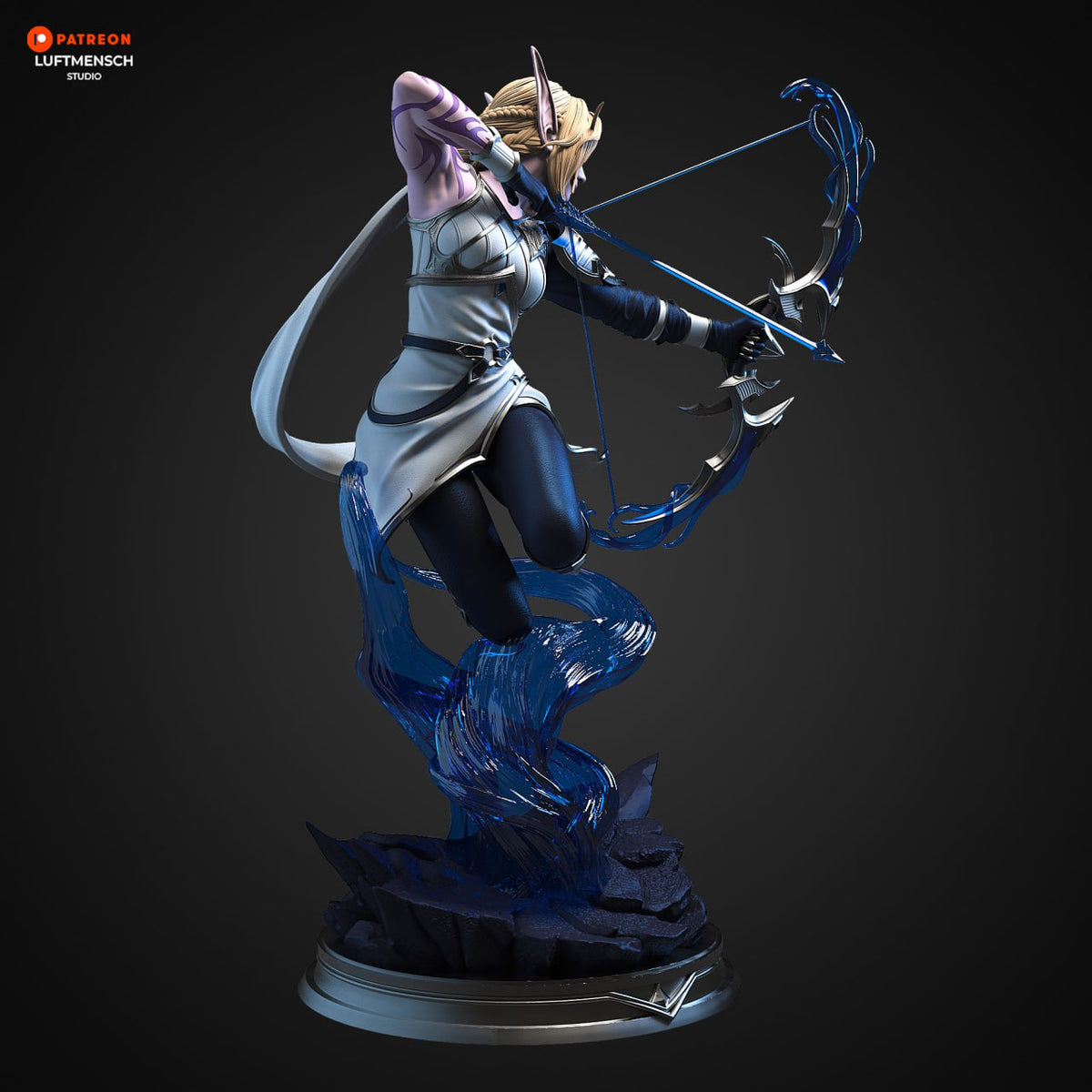 Alleria Windrunner Midgnight World of Warcraft WoW 3D STL