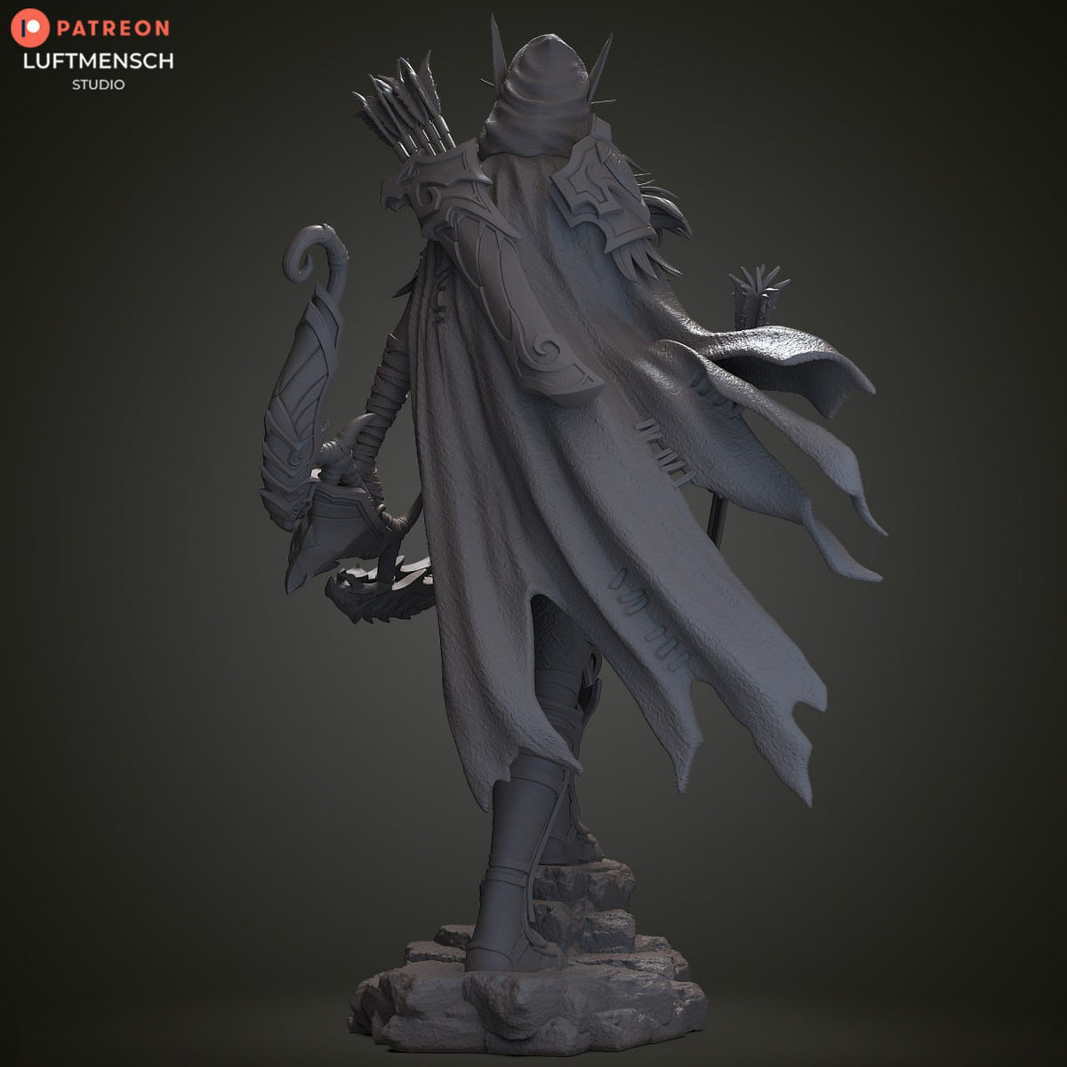 Alleria Windrunner Warcraft 3 Luftmensch World of Warcraft 3D STL