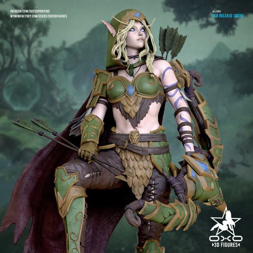 Alleria Windrunner Oxo3D World of Warcraft 3D STL
