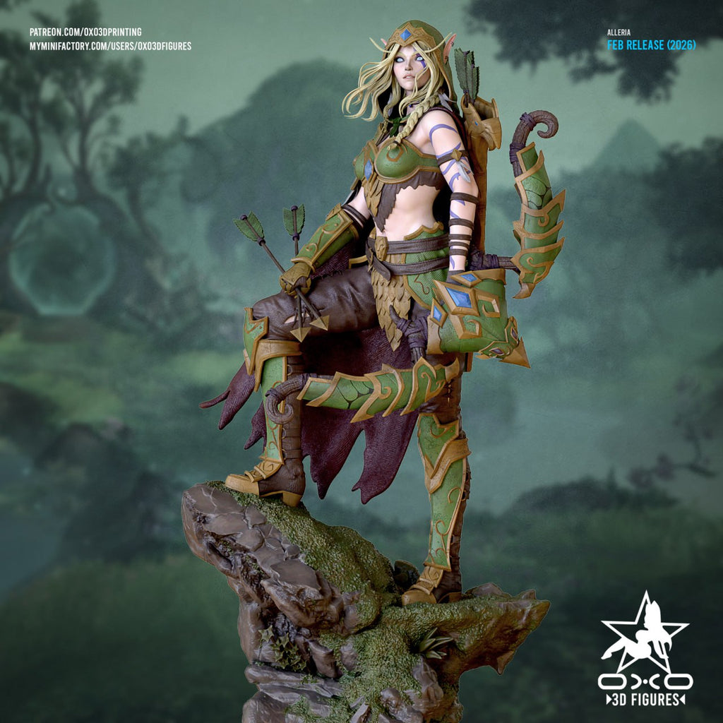 Alleria Windrunner Oxo3D World of Warcraft 3D STL