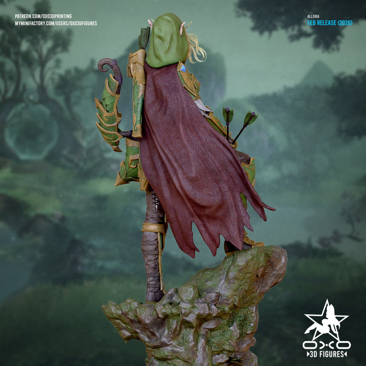 Alleria Windrunner Oxo3D World of Warcraft 3D STL