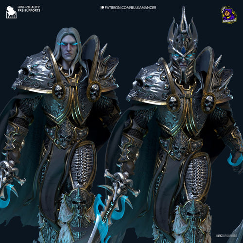 Arthas Lich King Bulkamancer World of Warcraft 3D STL