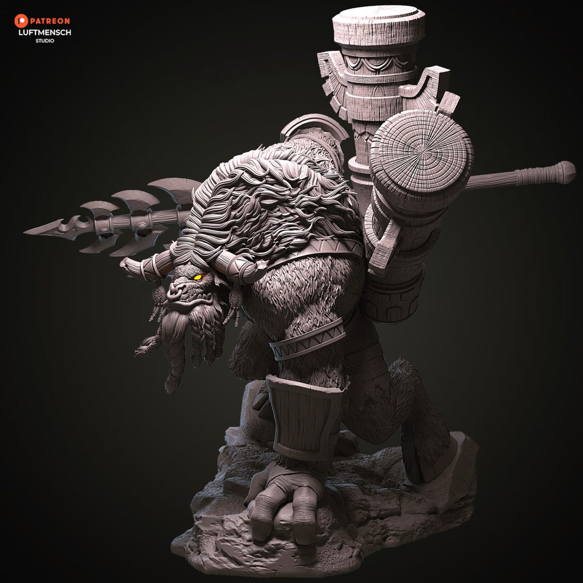 Cairne Bloodhoof Luftmensch World of Warcraft 3D STL