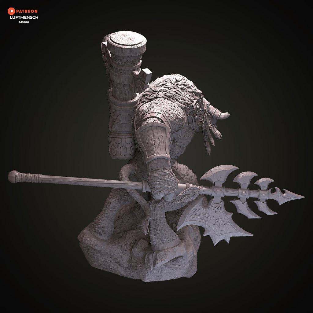 Cairne Bloodhoof Luftmensch World of Warcraft 3D STL