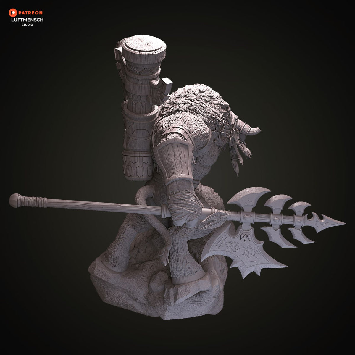 Cairne Bloodhoof Luftmensch World of Warcraft 3D STL