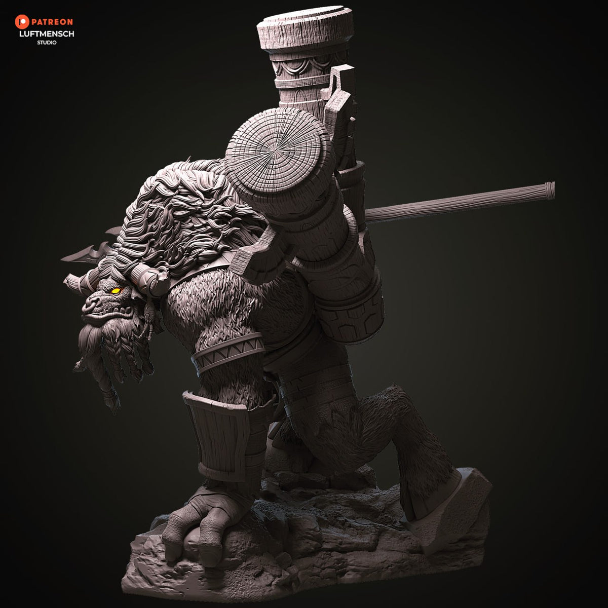 Cairne Bloodhoof Luftmensch World of Warcraft 3D STL