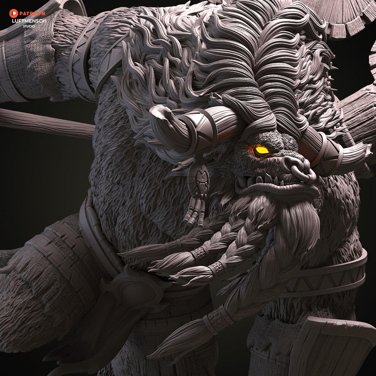 Cairne Bloodhoof Luftmensch World of Warcraft 3D STL