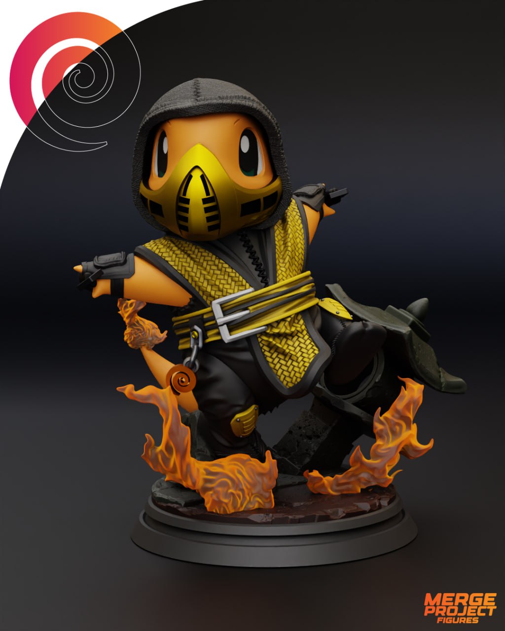 Charmander Mortal Kombat Scorpion 3D STL
