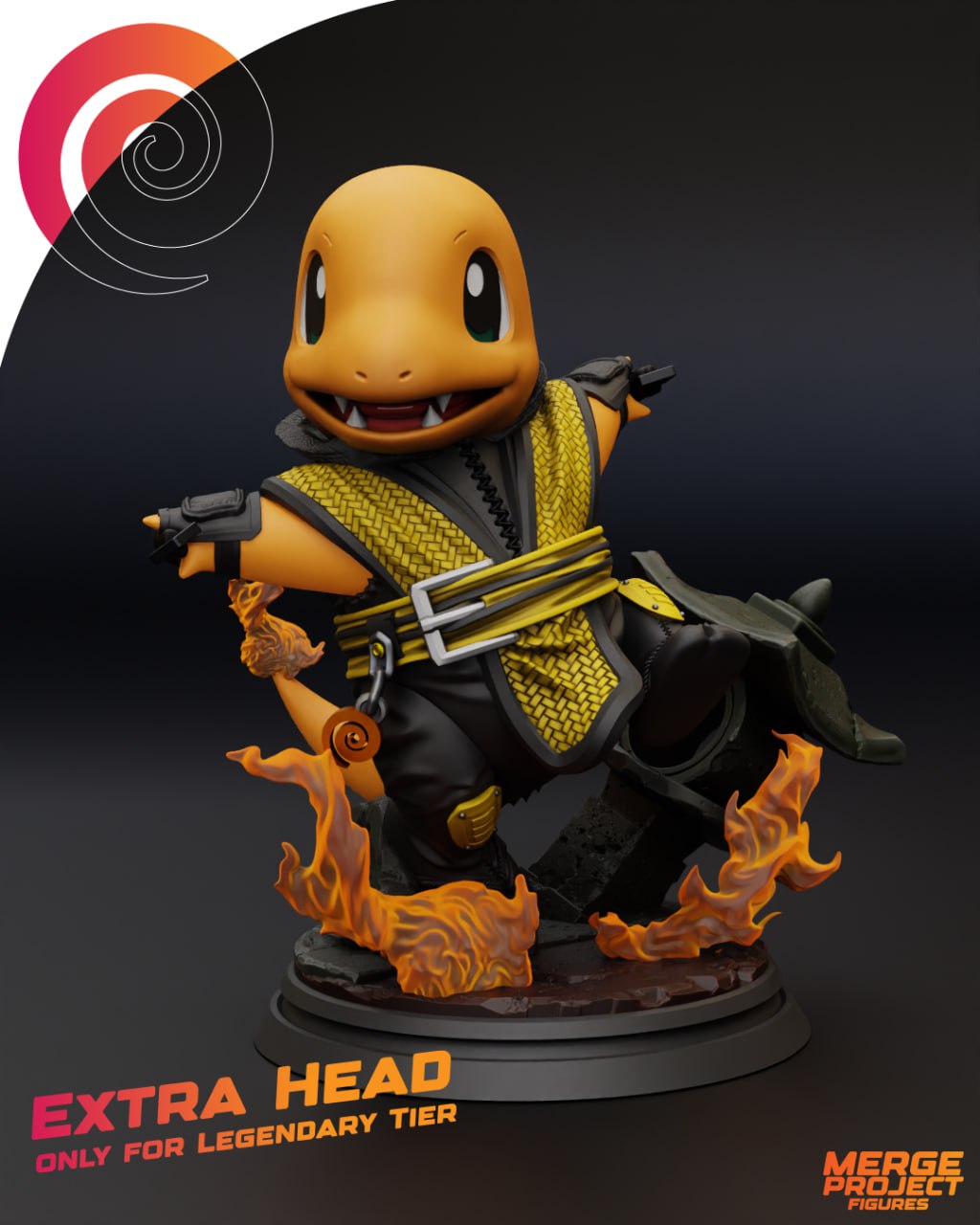 Charmander Mortal Kombat Scorpion 3D STL