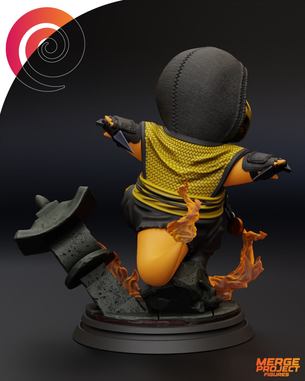 Charmander Mortal Kombat Scorpion 3D STL