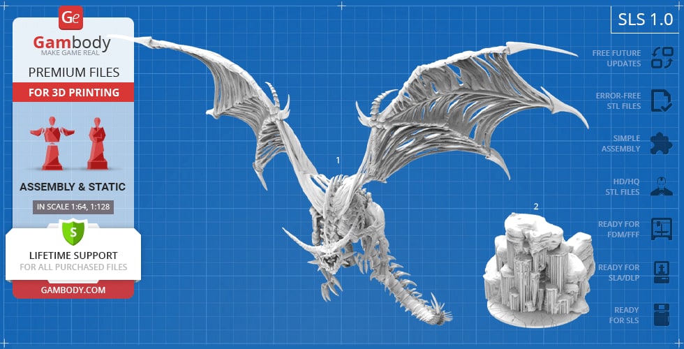Frost Wyrm Gambody World of Warcraft 3D STL