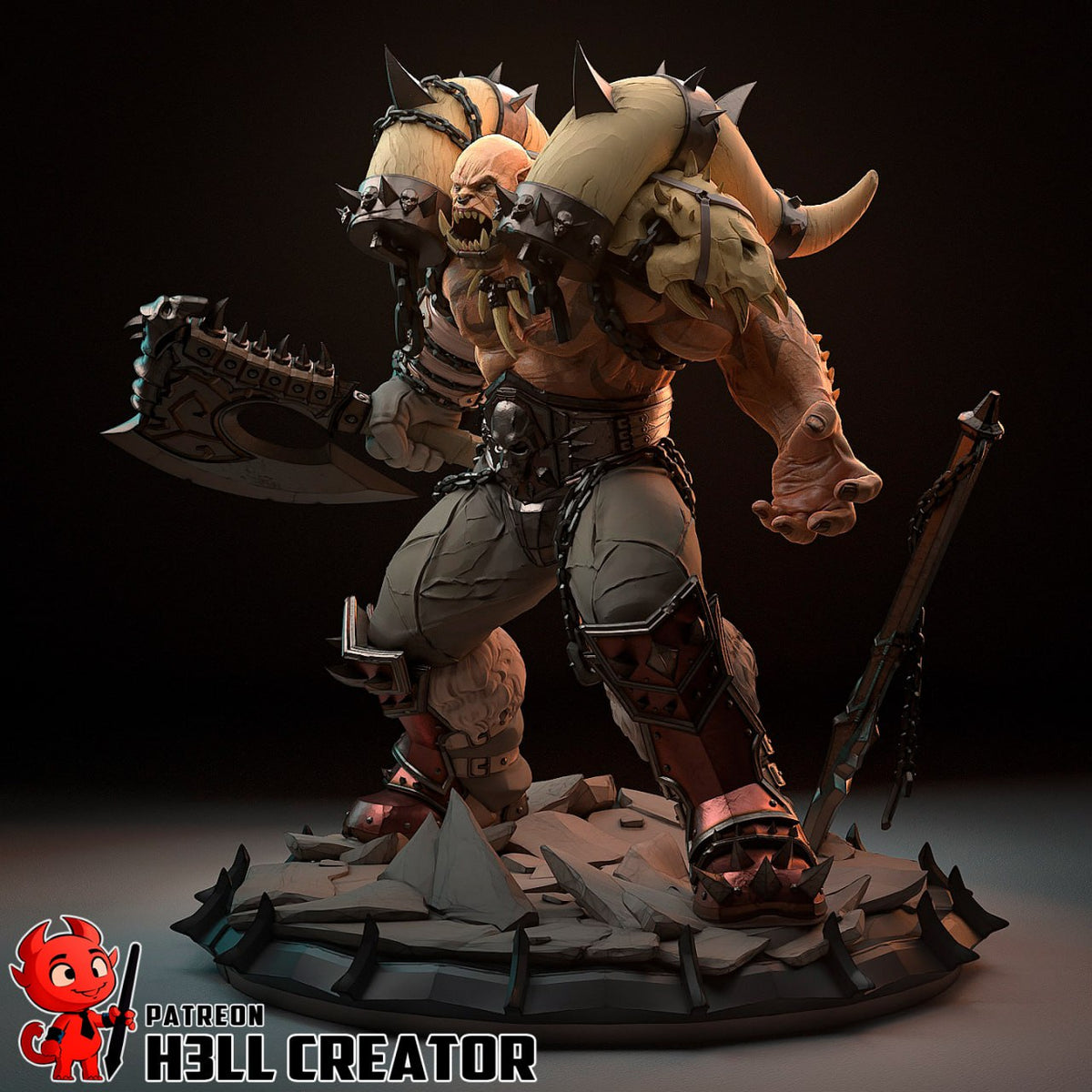 Garrosh Hellscream Hell Creator World of Warcraft 3D STL