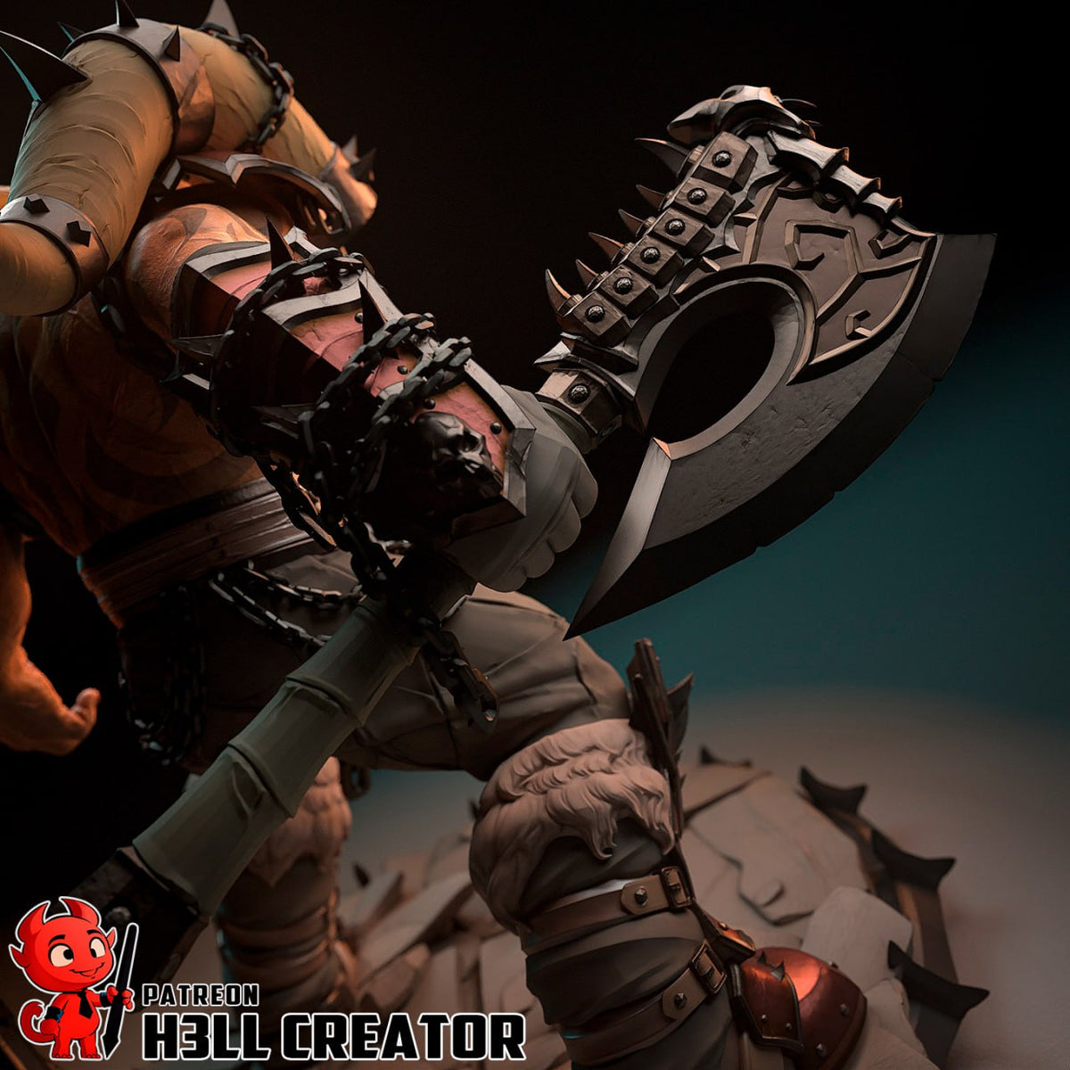 Garrosh Hellscream Hell Creator World of Warcraft 3D STL