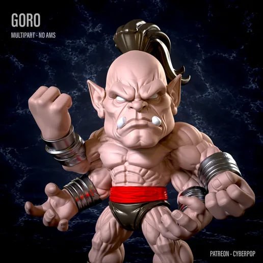 Goro CyberPop Mortal Kombat 3D STL