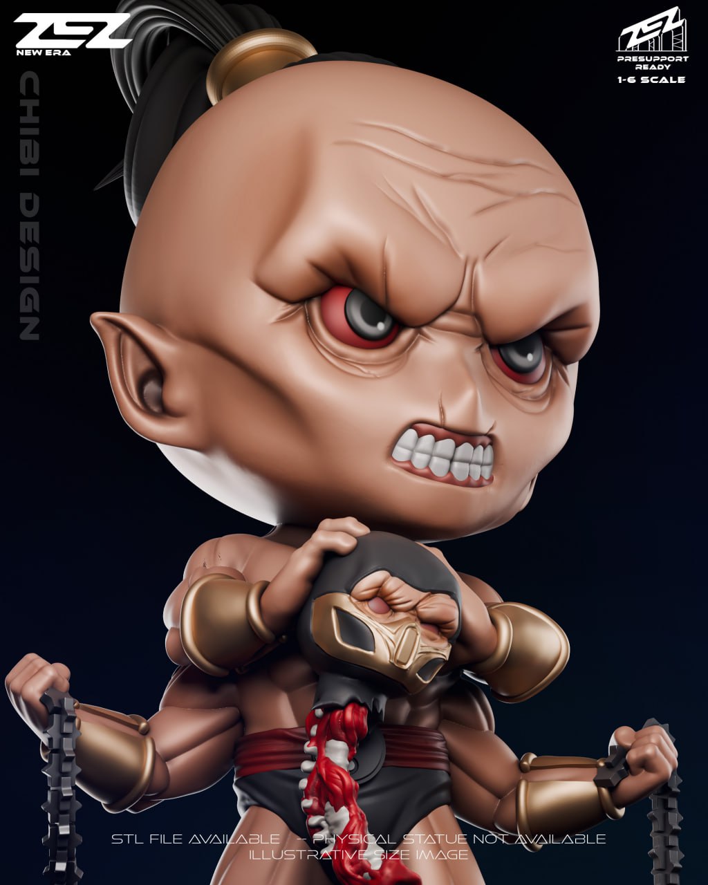 Goro Chibi Zez Studios Mortal Kombat 3D STL