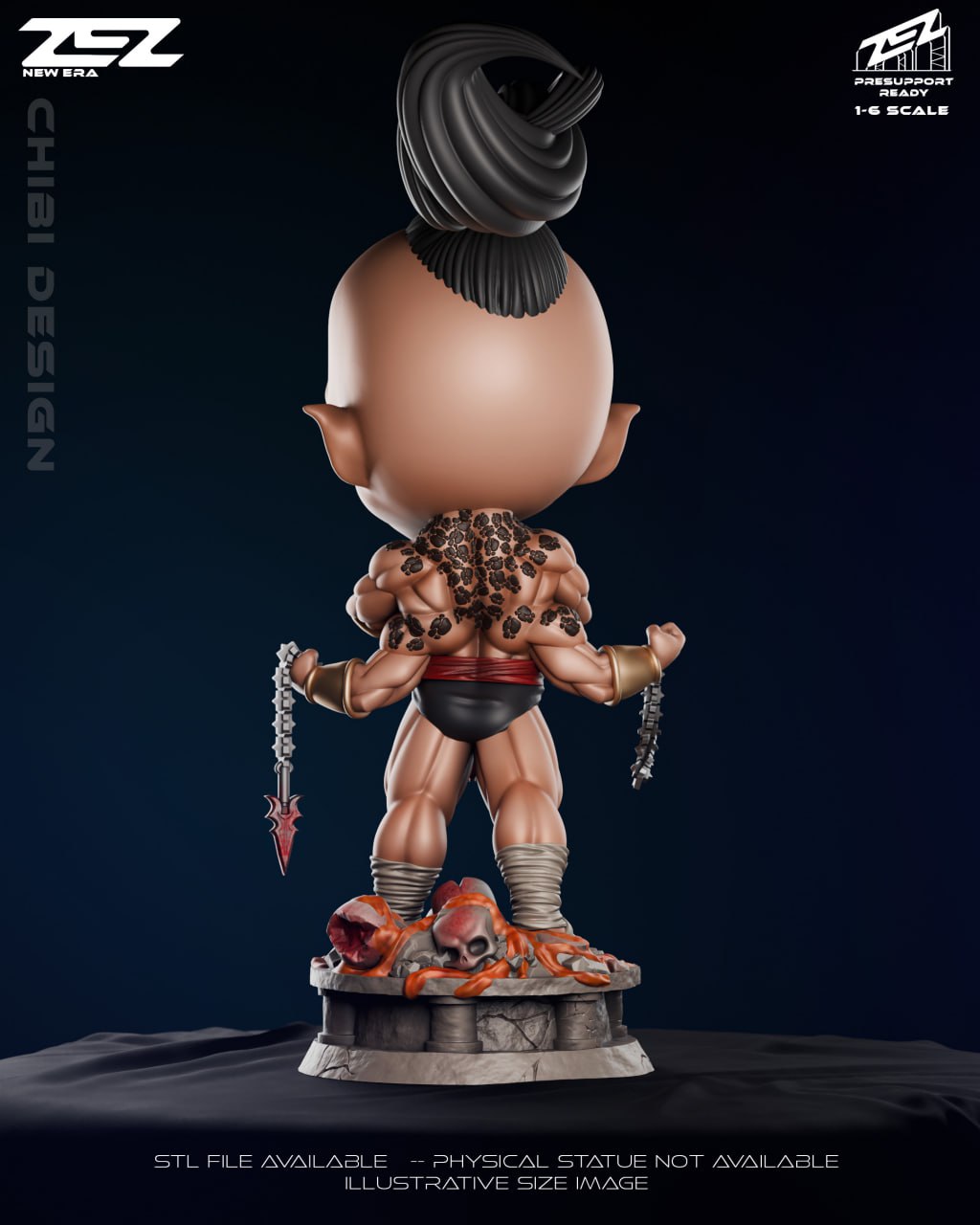Goro Chibi Zez Studios Mortal Kombat 3D STL