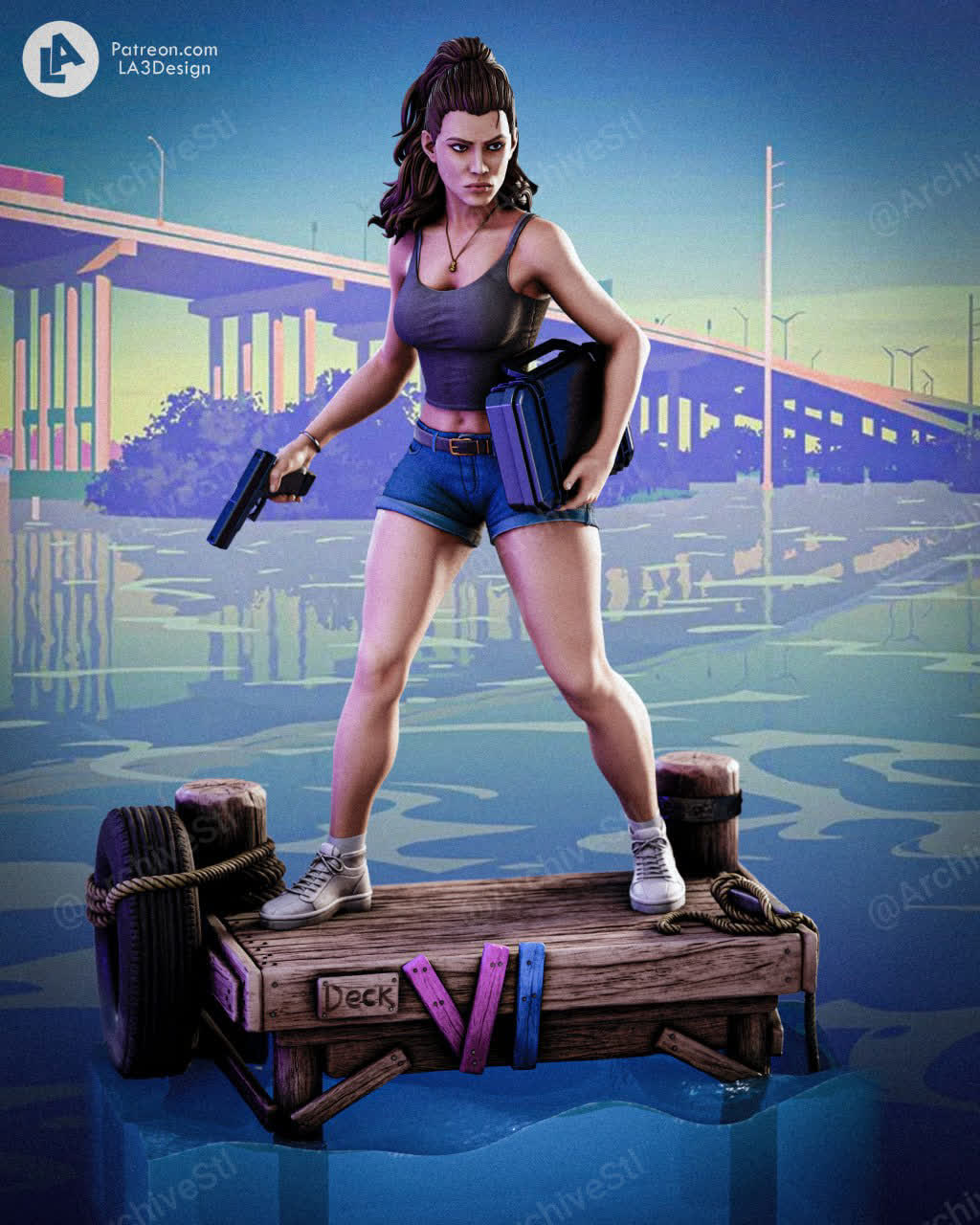 GTA VI Lucia 3D STL Figure GTA 6