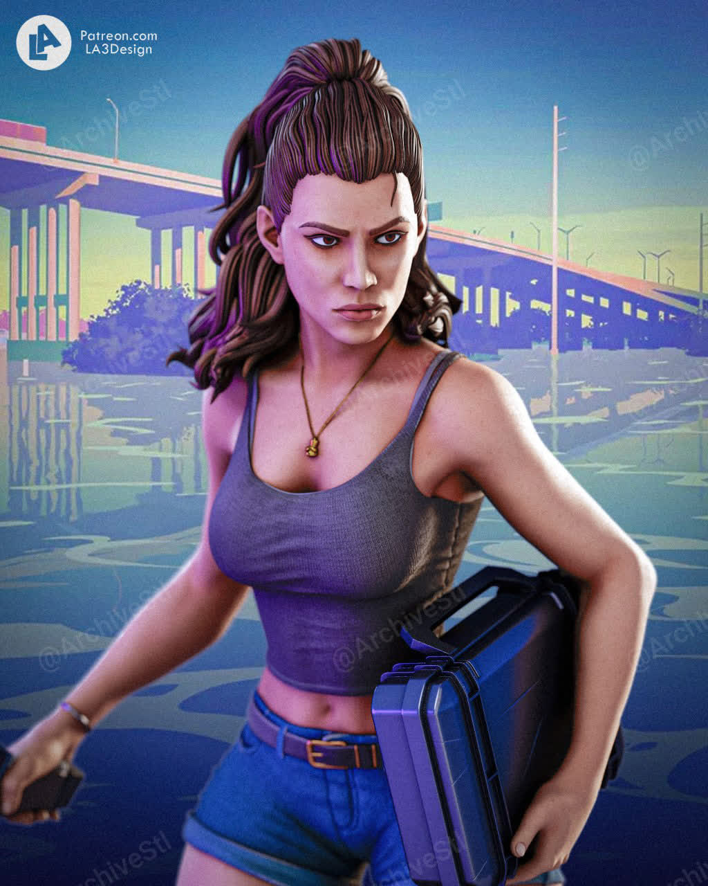 GTA VI Lucia 3D STL Figure GTA 6