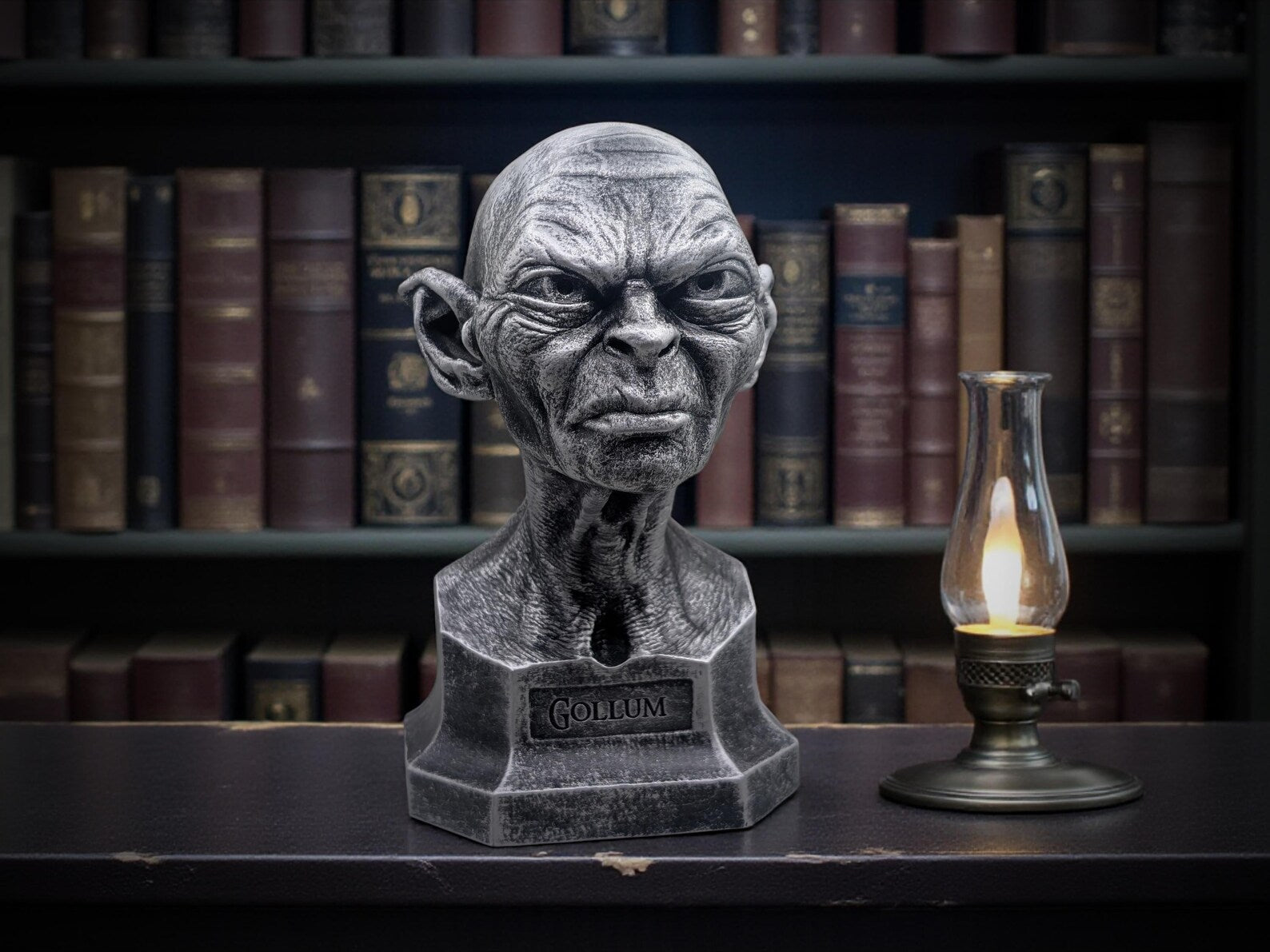 Gollum büst LOTR Lord of the Rings Yüzüklerin efendisi 3D STL