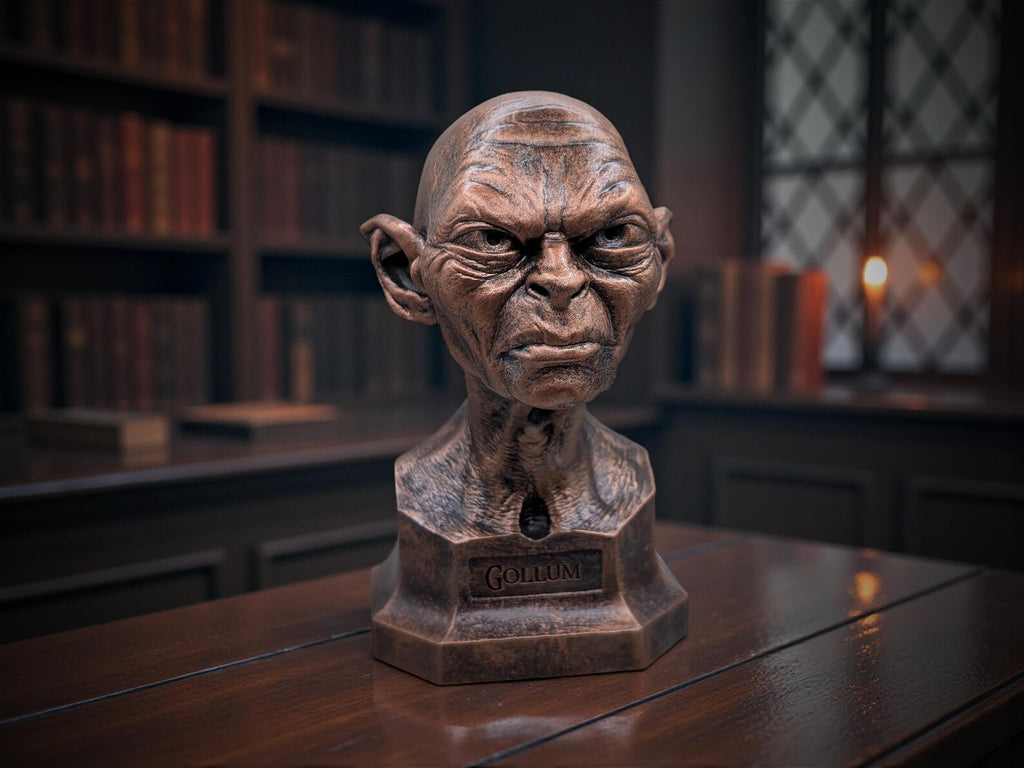 Gollum büst LOTR Lord of the Rings Yüzüklerin efendisi 3D STL