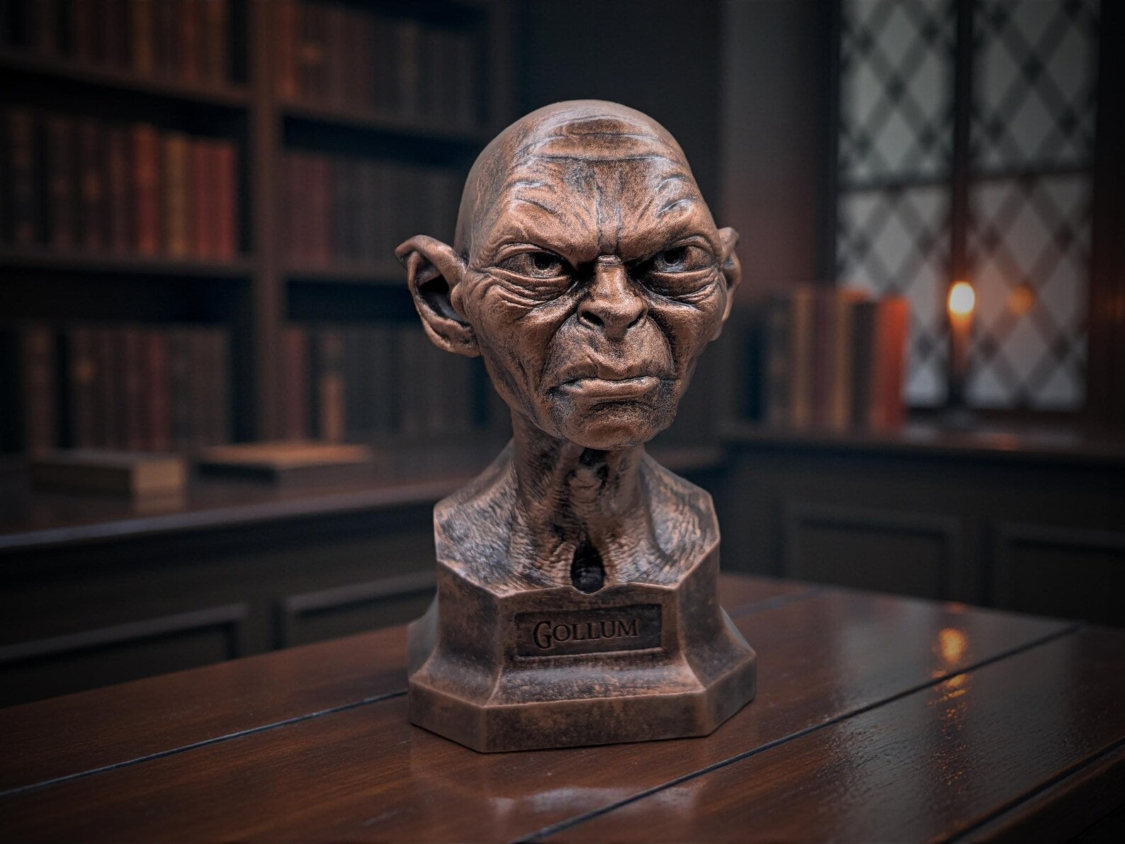 Gollum büst LOTR Lord of the Rings Yüzüklerin efendisi 3D STL