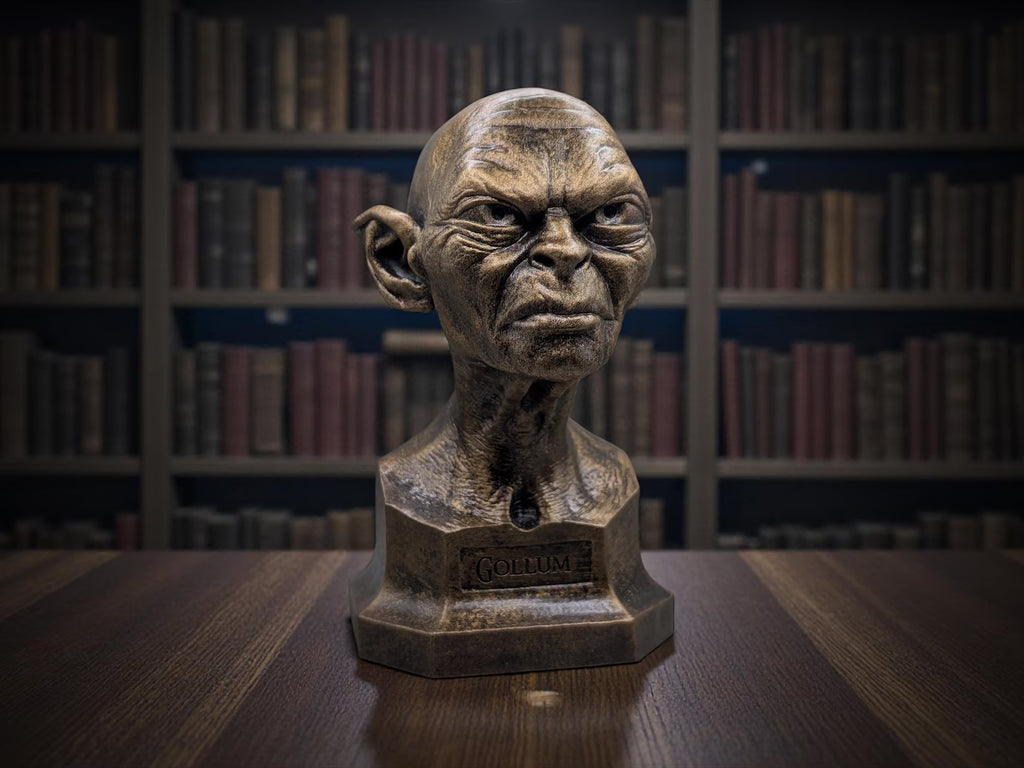 Gollum büst LOTR Lord of the Rings Yüzüklerin efendisi 3D STL