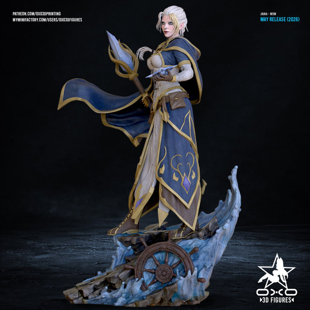 Jaina Proudmoore oxo3d World of Warcraft 3D STL