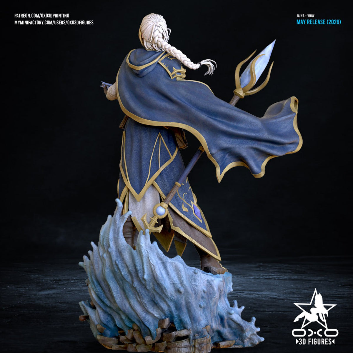 Jaina Proudmoore oxo3d World of Warcraft 3D STL