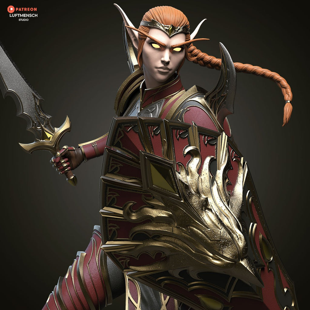Lady Liadrin Luftmensch World of Warcraft 3D STL