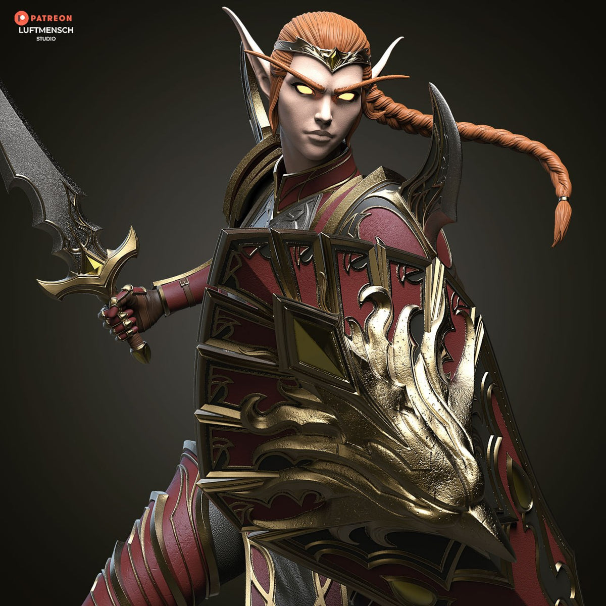 Lady Liadrin Luftmensch World of Warcraft 3D STL