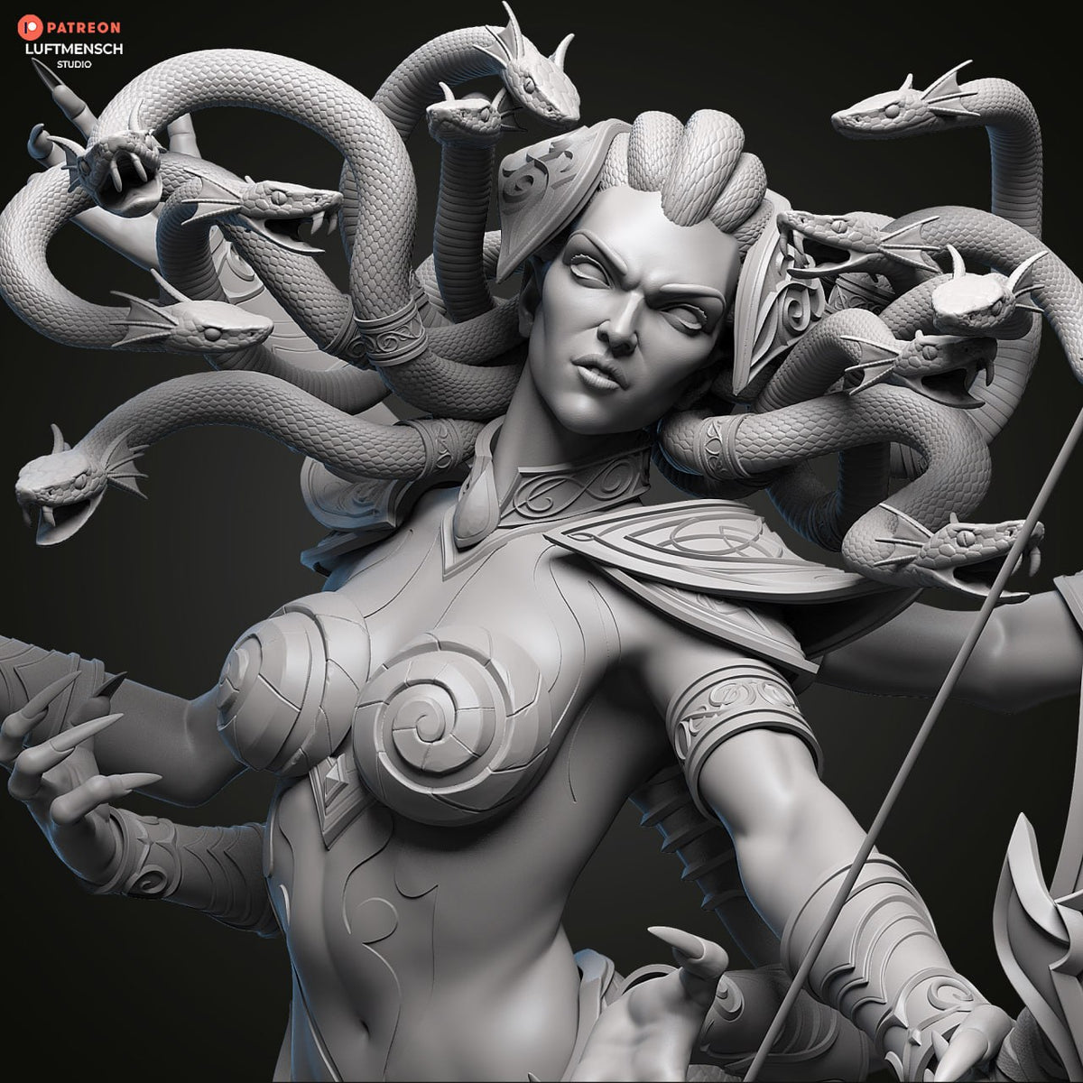 Lady Vashj Luftmensch World of Warcraft WoW 3D STL
