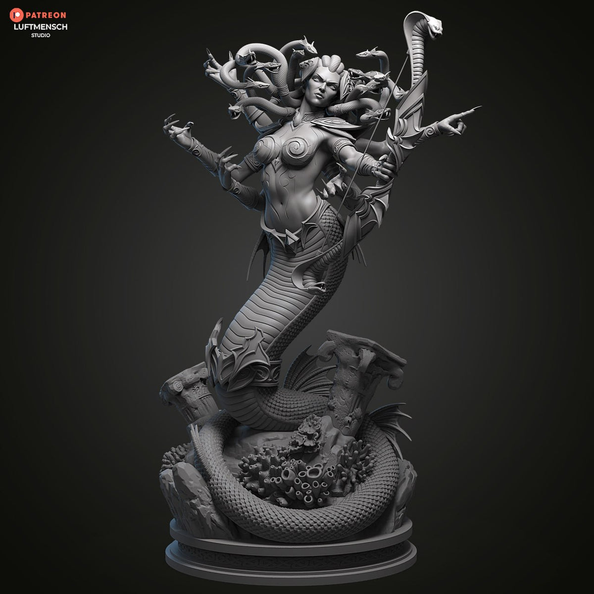 Lady Vashj Luftmensch World of Warcraft WoW 3D STL