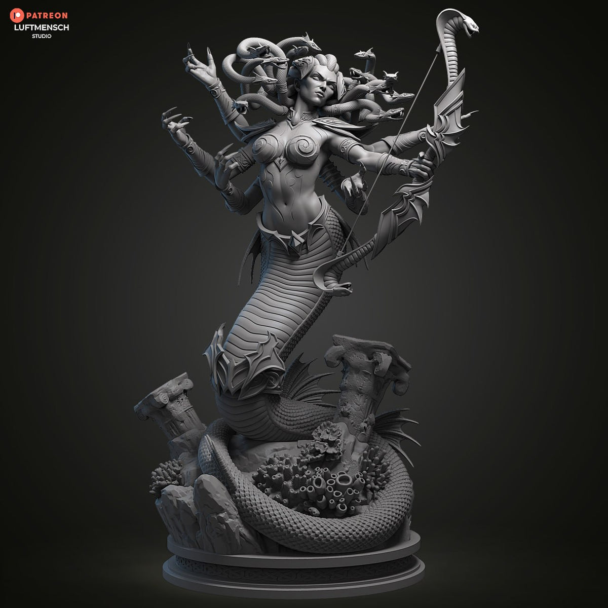 Lady Vashj Luftmensch World of Warcraft WoW 3D STL