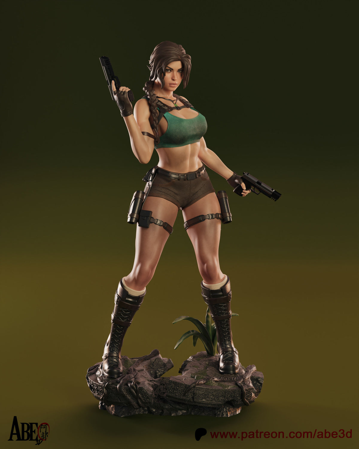 Lara Croft Tomb Raider Abe3D STL