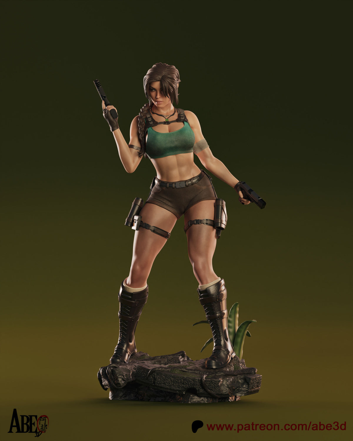 Lara Croft Tomb Raider Abe3D STL