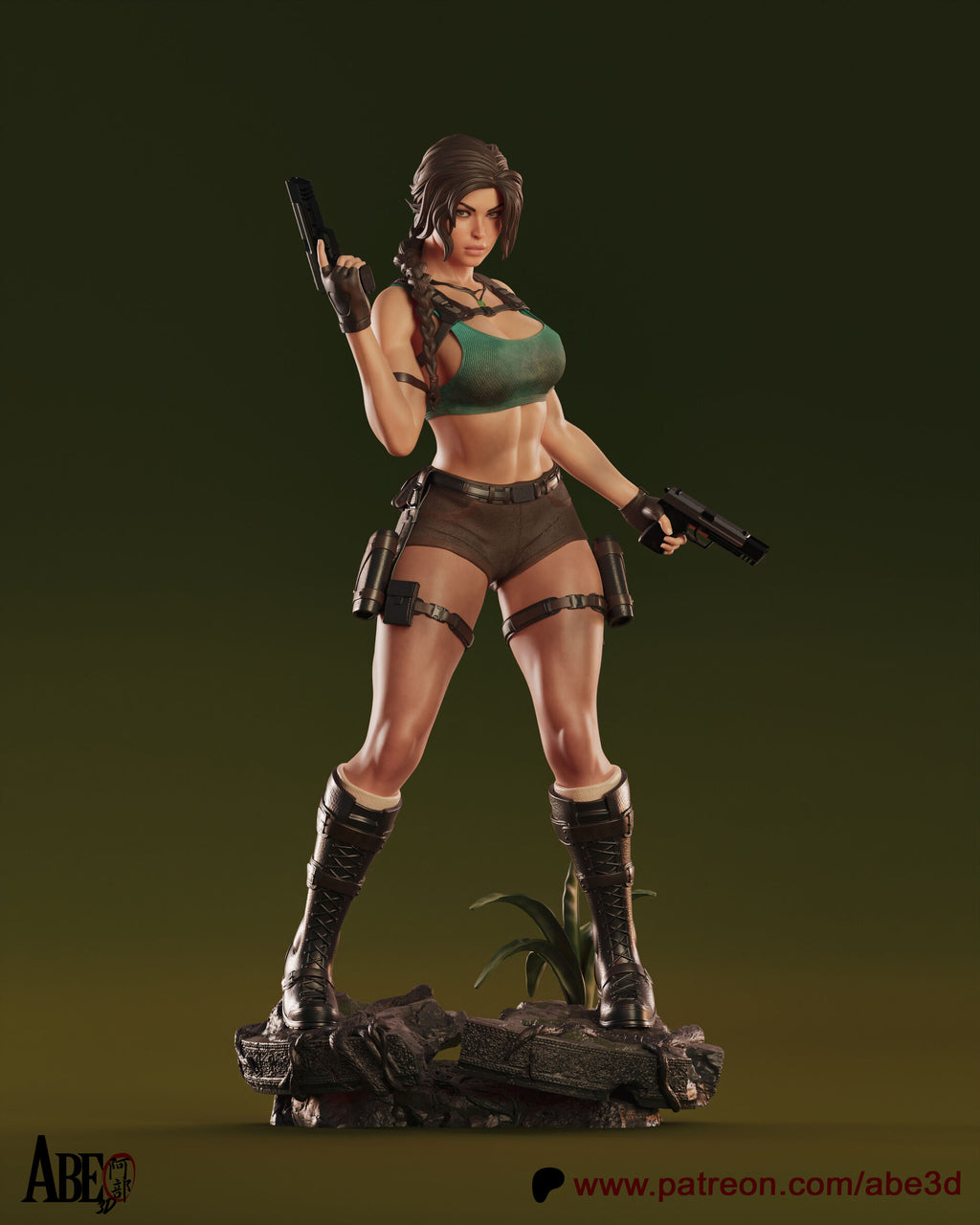 Lara Croft Tomb Raider Abe3D STL
