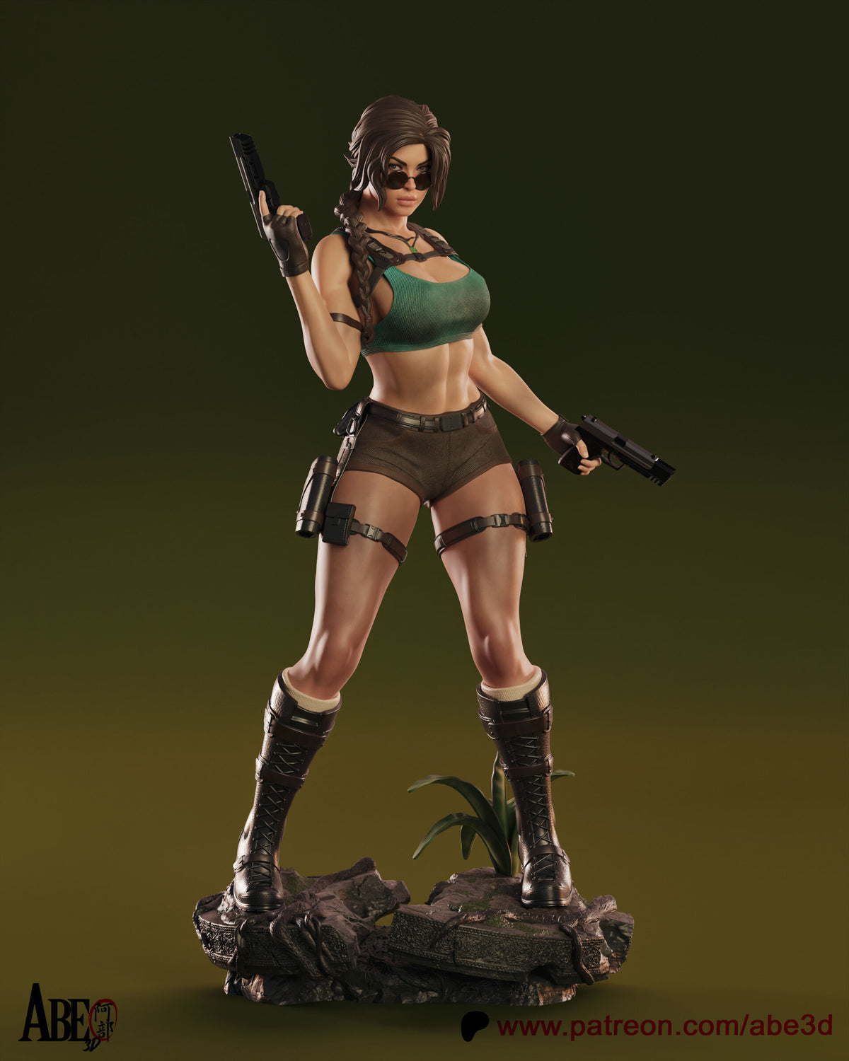Lara Croft Tomb Raider Abe3D STL