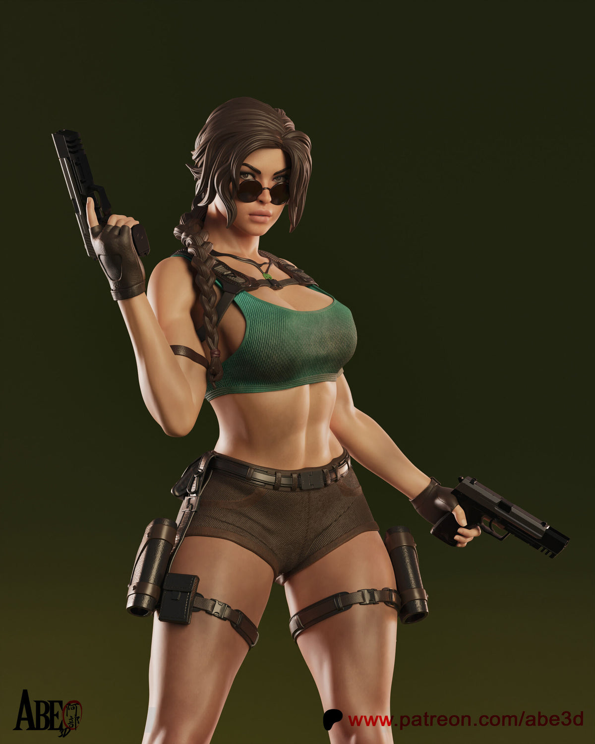 Lara Croft Tomb Raider Abe3D STL
