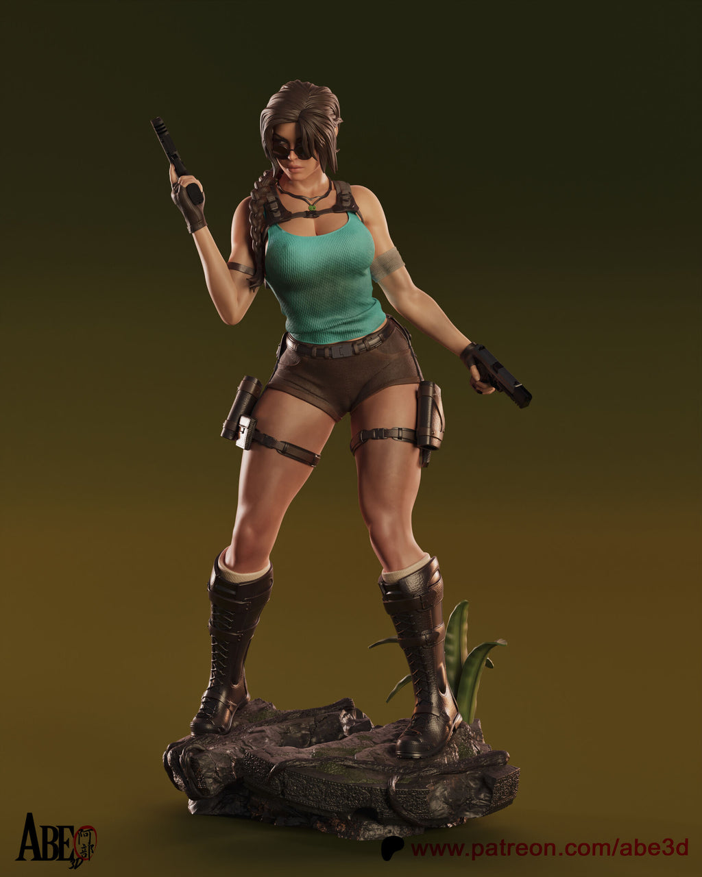 Lara Croft Tomb Raider Abe3D STL