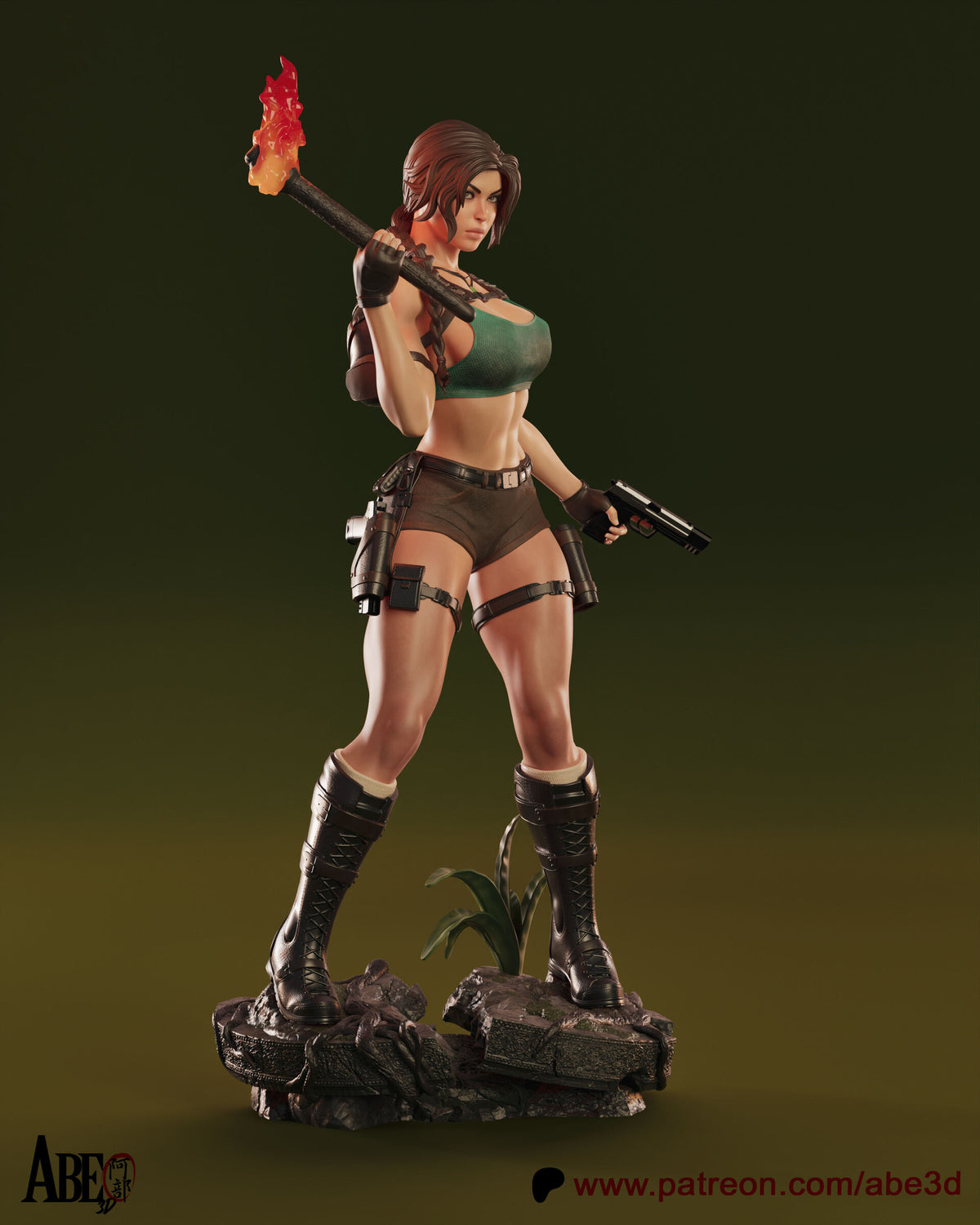 Lara Croft Tomb Raider Abe3D STL