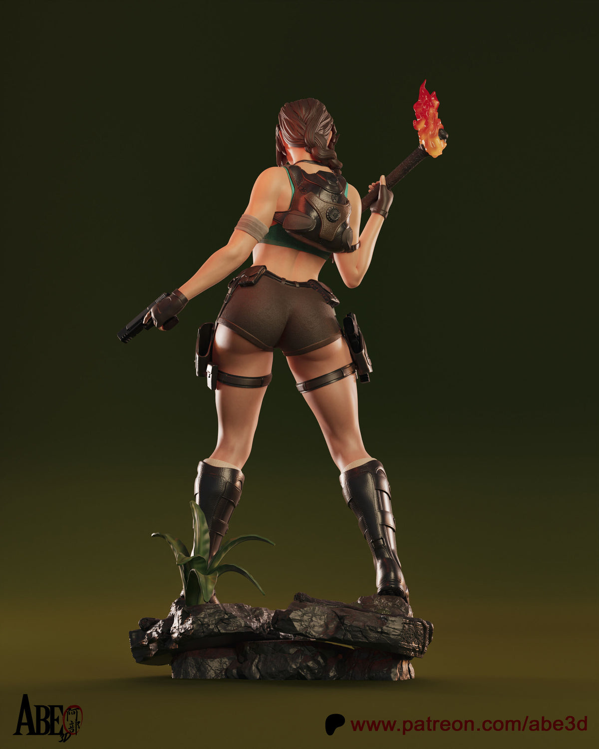 Lara Croft Tomb Raider Abe3D STL