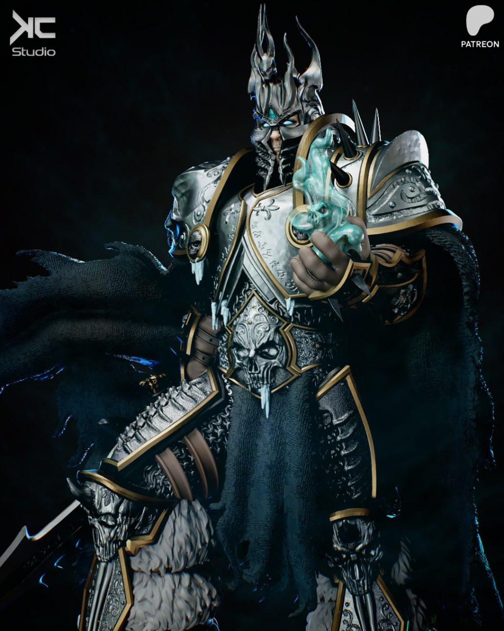 Lich King Arthas KCstudio World of Warcraft 3D STL